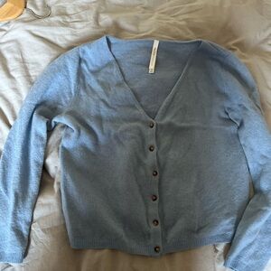 Aritzia Babaton Blue Cardigan